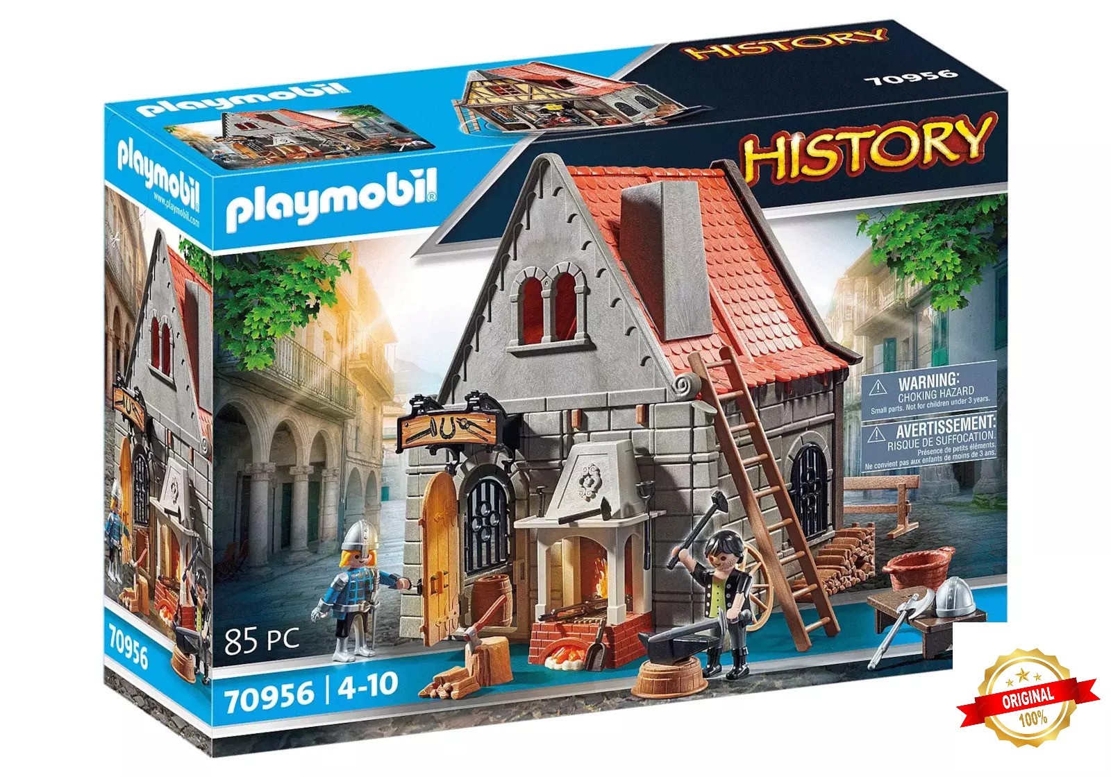 Playmobil History Set 70956 Medieval Blacksmith's Forge