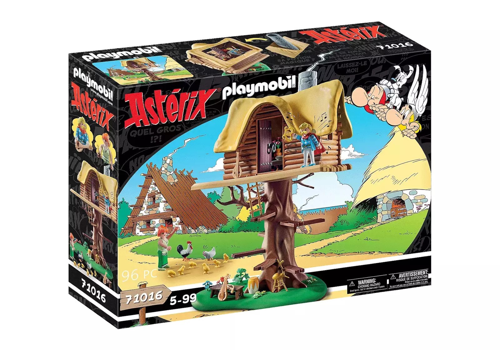 Playmobil Asterix Set 71016 Cacofonix with treehouse