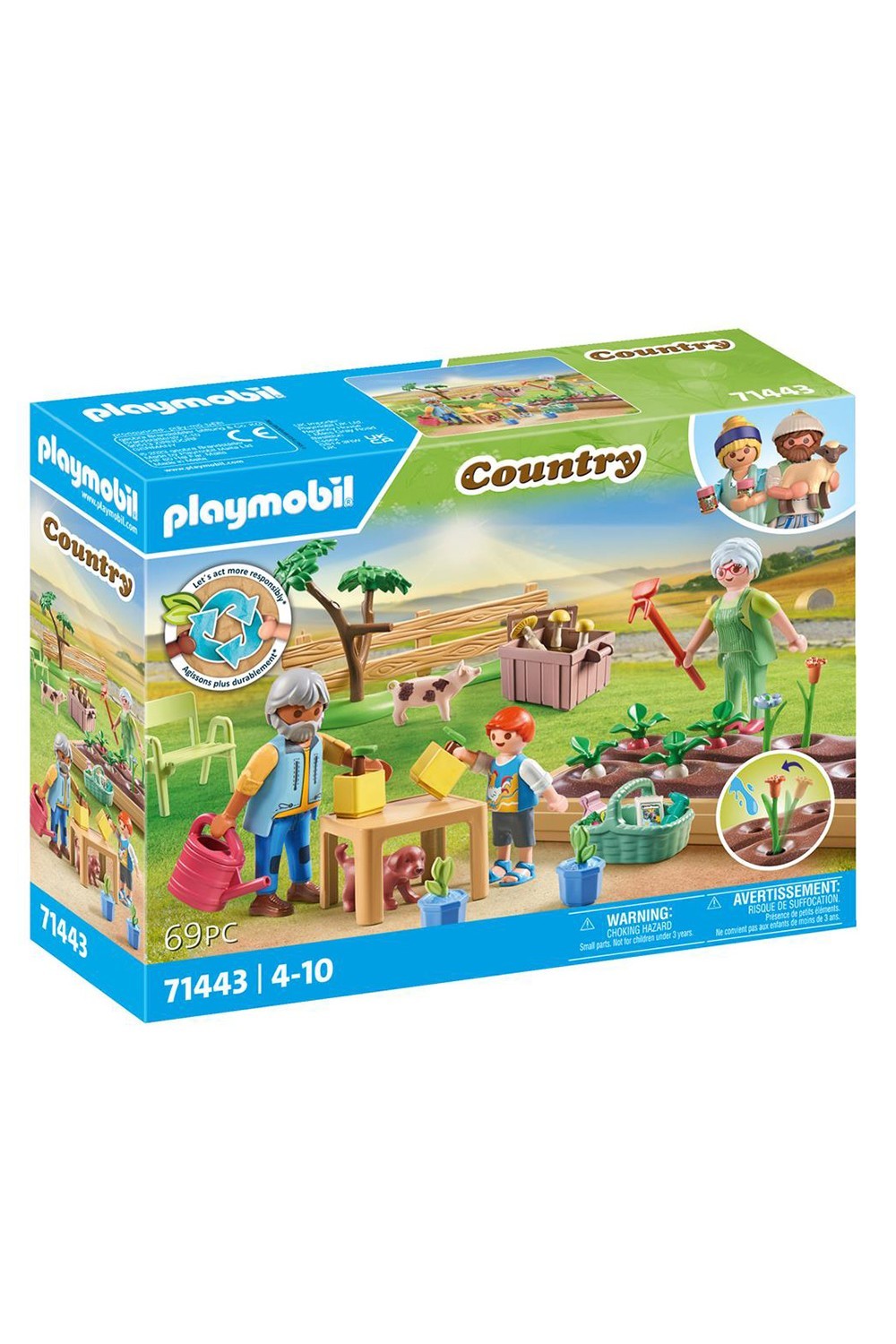 Playmobil Country Life Set 71443 Grandparents' Vegetable Garden