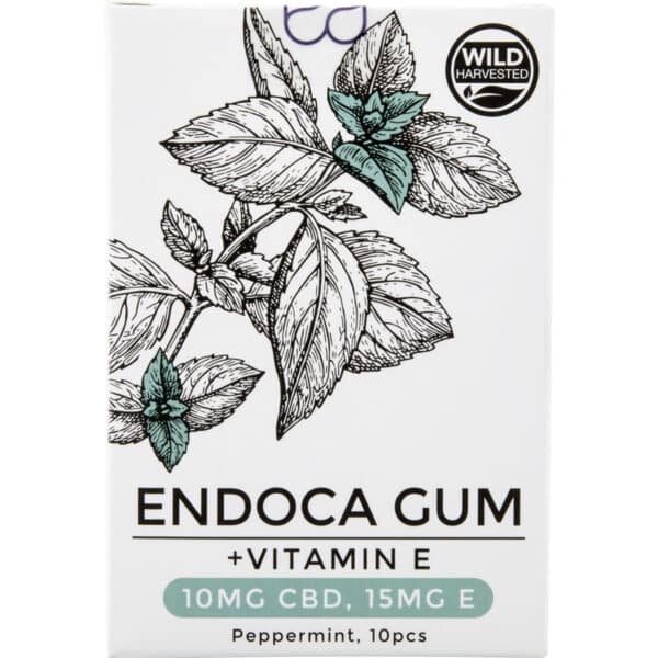 Τσίχλες - Endoca gum(+Vitamin E) 10 τεμάχια 10MG CBD & 10MG E
