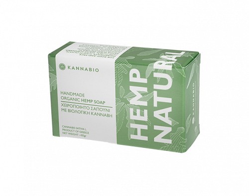 Χειροποίητο σαπούνι με βιολογική κάνναβη  Natural  (105gr)