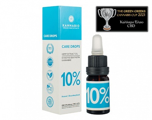 Care Drops CBD 10% Πλήρους Φάσματος Decarb (1000mg/10 ml)