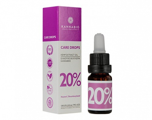 Care Drops CBD 20% Πλήρους Φάσματος Decarb (2000mg/10 ml)