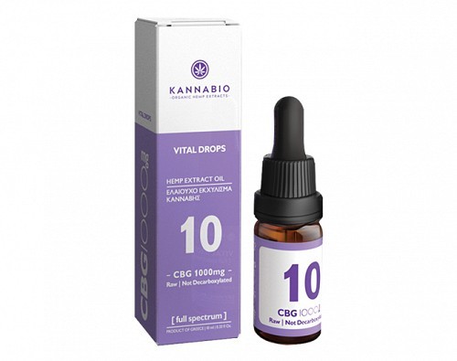 Vital Drops CBG 10 Πλήρους Φάσματος (1000mg/10ml)