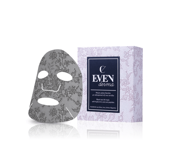 Μάσκα Προσώπου EVEN Derma – Black Lace  Mask - Δαντέλα