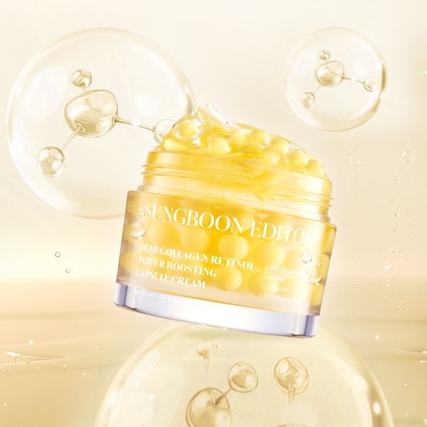Sungboon Editor  Deep Collagen Retinol Power Boosting Capsule Cream - Κρέμα Αναδόμησης με Κολλαγόνο και Ρετινόλη Ενυδατική Κρέμα, 50 ml