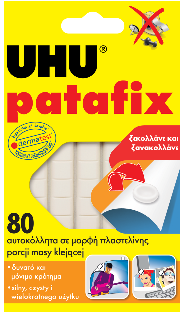 ΠΛΑΣΤΕΛΙΝΗ UHU PATAFIX 80τεμ 43500