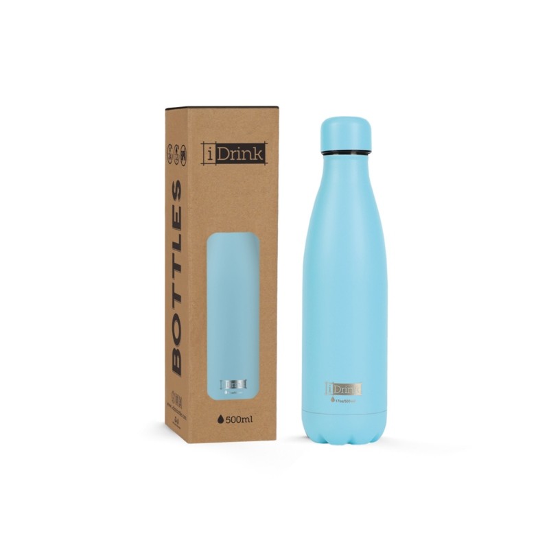 ΠΑΓΟΥΡΙ i DRINK ID0013 THERM BOTTLE 500ml LIG.BLUE