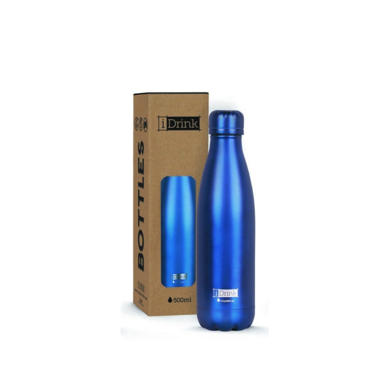 ΠΑΓΟΥΡΙ i DRINK ID0021 THERM BOTTLE 500ml MAT BLUE
