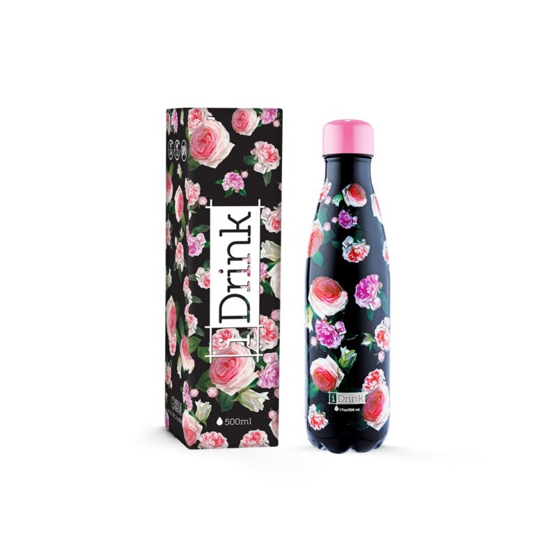 ΠΑΓΟΥΡΙ i DRINK ID0080 THERM BOTTLE 500ml ROSES