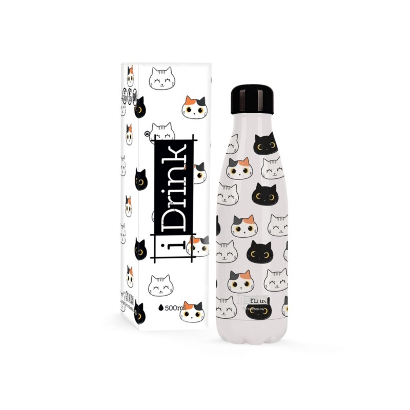 ΠΑΓΟΥΡΙ i DRINK ID0093 THERM BOTTLE 500ml CATS