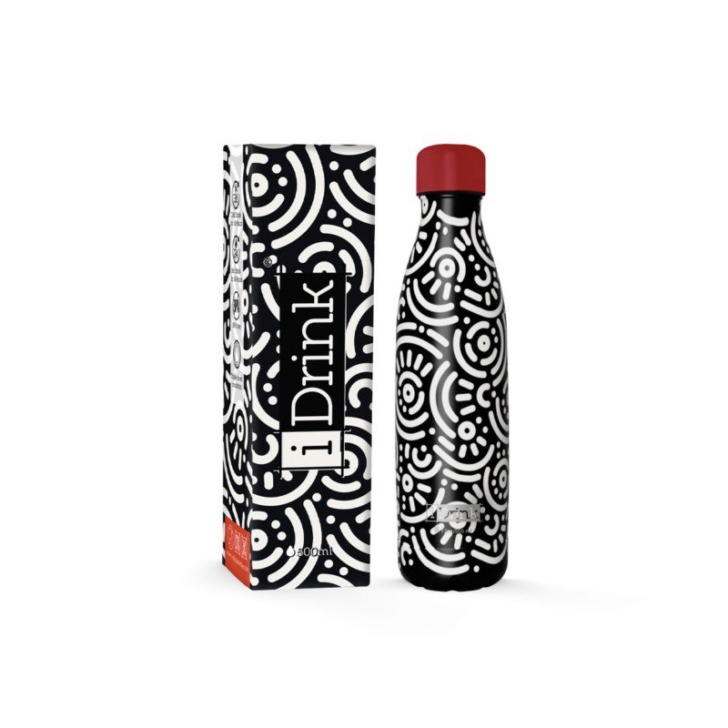 ΠΑΓΟΥΡΙ i DRINK ID0423 THERM BOTTLE 500ml GEOMETRIC