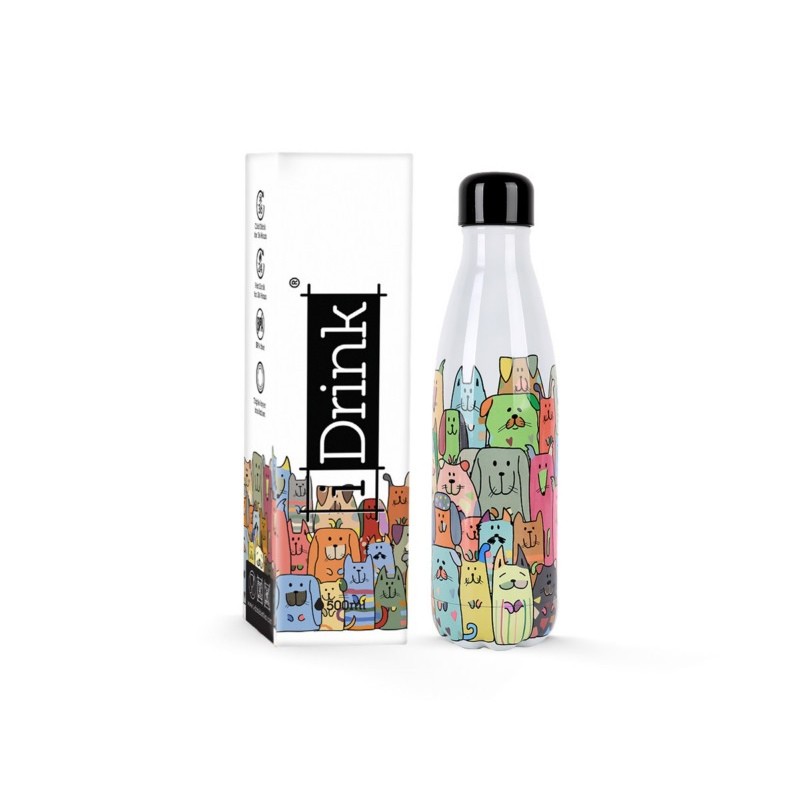 ΠΑΓΟΥΡΙ i DRINK ID0432 THERM BOTTLE 500m PAWSITIVE