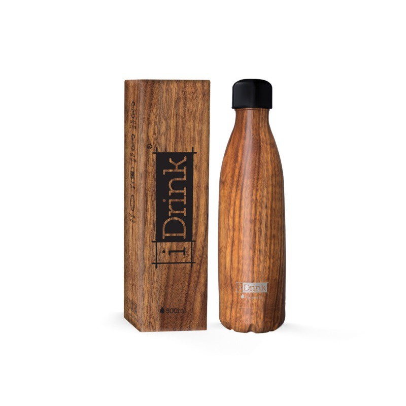 ΠΑΓΟΥΡΙ i DRINK ID0430 THERM BOTTLE 500ml WOOD