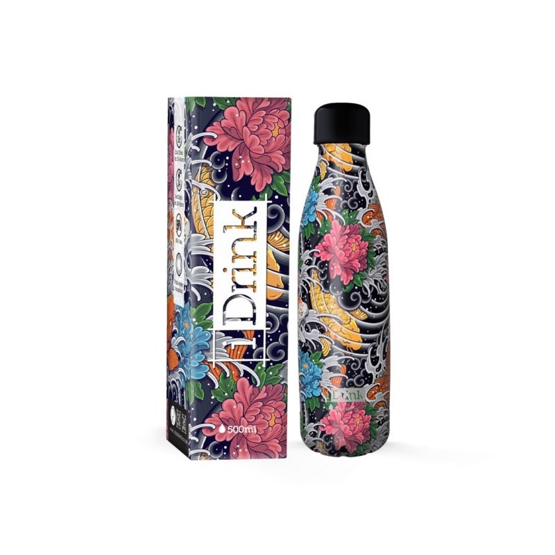 ΠΑΓΟΥΡΙ i DRINK ID0435 THERM BOTTLE 500ml CARPA KOI