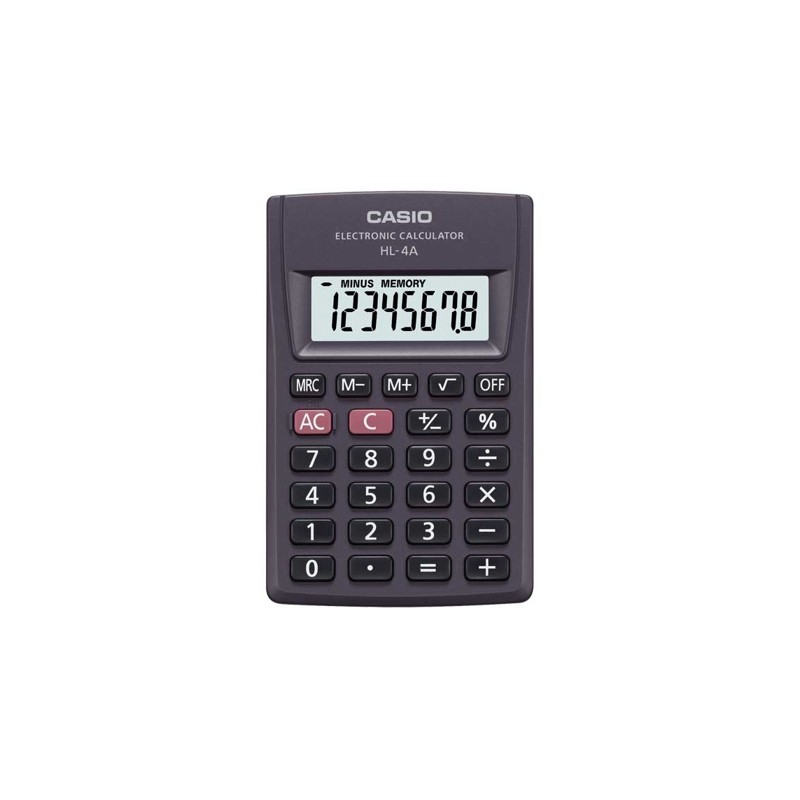 ΑΡΙΘΜΟΜΗΧΑΝΗ CASIO HL-4A 8 ΨΗΦΙΩΝ ΤΣΕΠΗΣ
