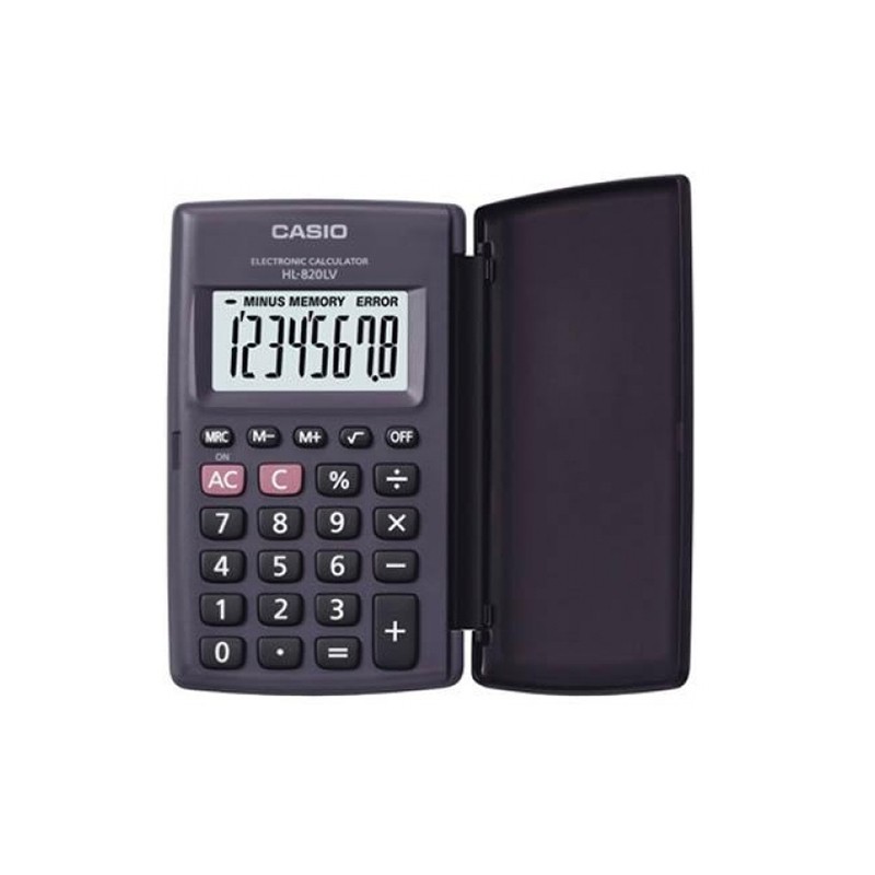 ΑΡΙΘΜΟΜΗΧΑΝΗ CASIO HL-820LV HARD 8 ΨΗΦΙΩΝ ΤΣΕΠΗΣ