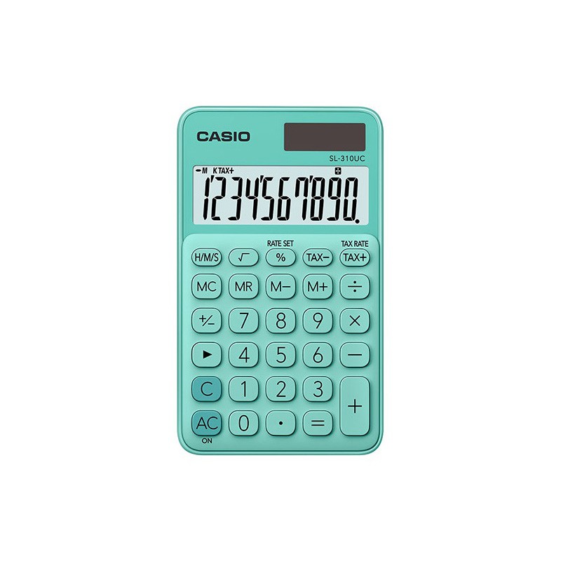ΑΡΙΘΜΟΜΗΧΑΝΗ CASIO SL-310UC-GN GREEN 10 ΨΗΦΙΩΝ