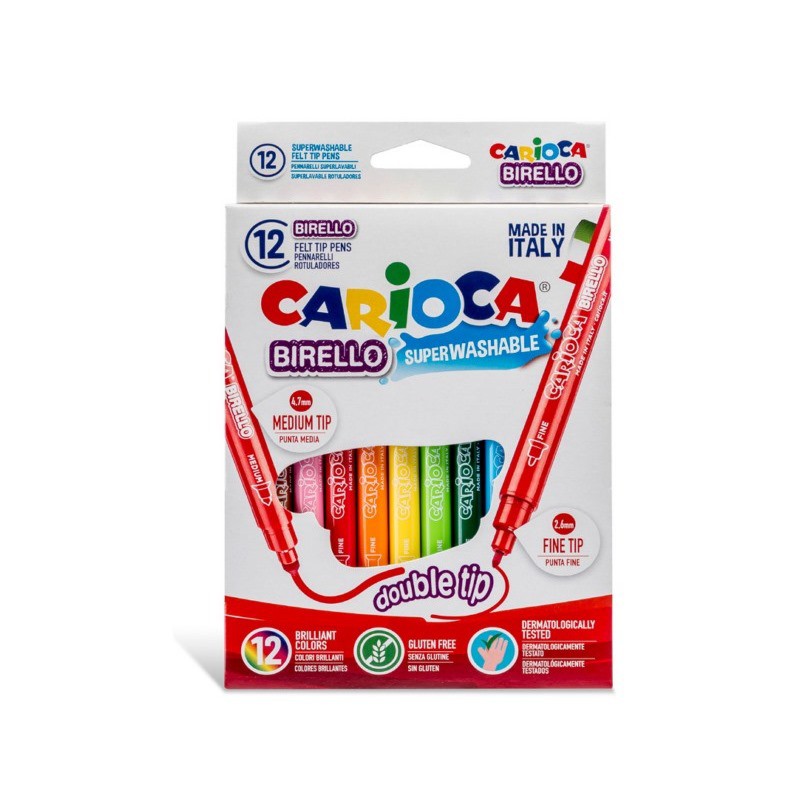 ΜΑΡΚΑΔΟΡΟΙ CARIOCA BIRELLO 12 ΧΡΩΜΑΤΩΝ DUAL TIP 41457