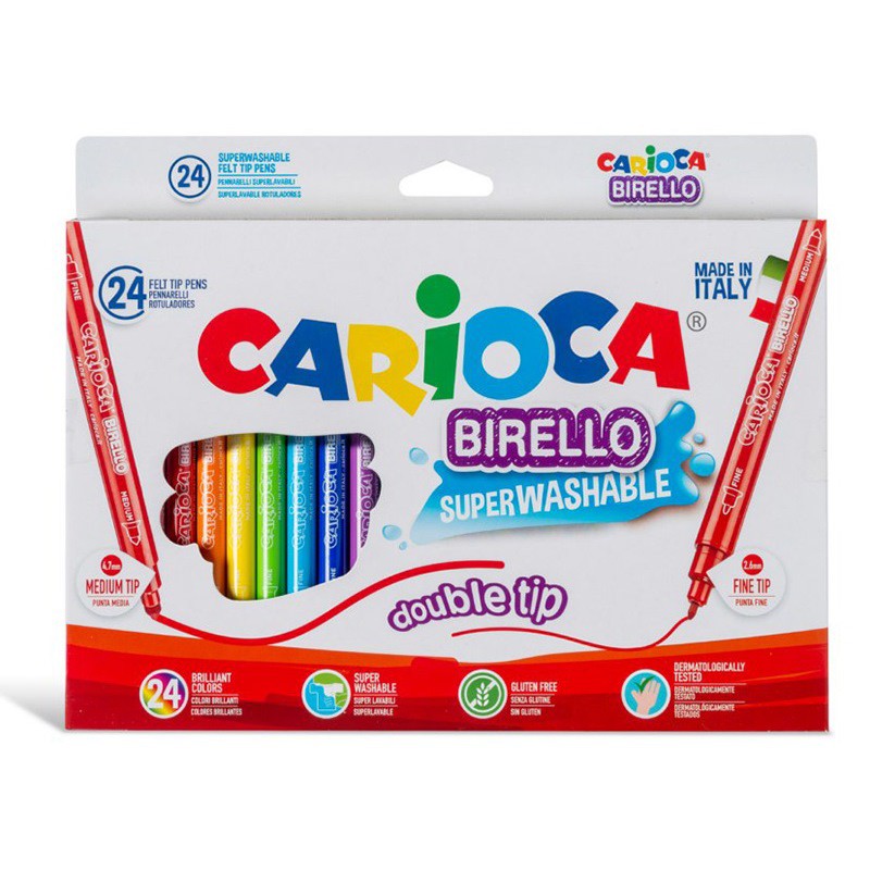 ΜΑΡΚΑΔΟΡΟΙ CARIOCA BIRELLO 24 ΧΡΩΜΑΤΩΝ DUAL TIP 41521