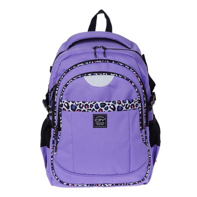 ΤΣΑΝΤΑ CITY ZIPIT 16321 LILAC LEOPARD