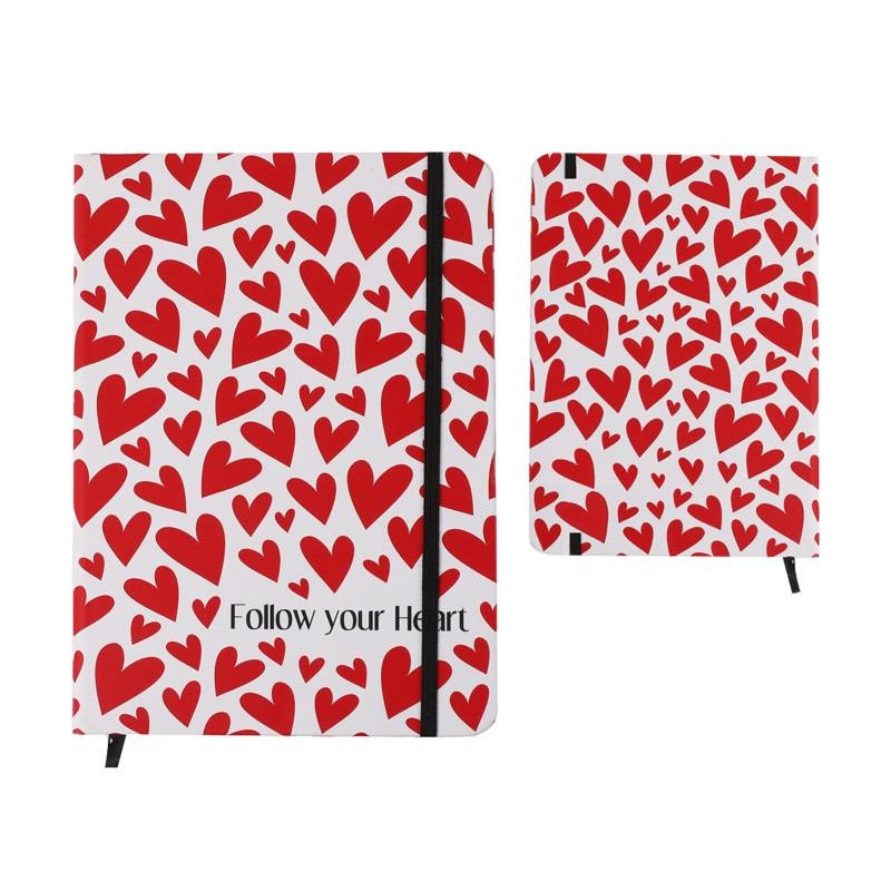 ΣΗΜΕΙΩΜΑΤΑΡΙΟ TOTAL GIFT XL1811B HEARTS Α5 ΜΕ ΛΑΣΤΙΧΟ