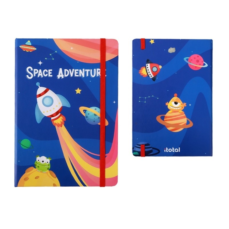 ΣΗΜΕΙΩΜΑΤΑΡΙΟ TOTAL GIFT XL2282 SPACE A5 ΜΕ ΛΑΣΤΙΧΟ