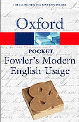 OXFORD POCKET FOWLER'S MODERN ENGLISH USAGE @ PB