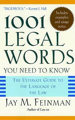 1001 LEGAL WORDS YOU NEED TO KNOW PB
