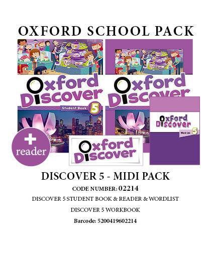 OXFORD DISCOVER 5 PACK MIDI (SB+ WB+ WORDLIST+ READER) - 02214