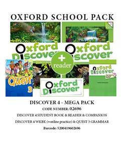 OXFORD DISCOVER 4 PACK MEGA (SB + WB WITH ONLINE PRACTICE + QUEST 3 GRAMMAR + COMPANION + READER) - 02696