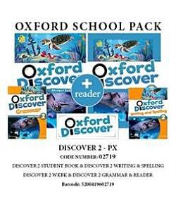 OXFORD DISCOVER 2 PACK PX (SB + WB + GRAMMAR + WRITING & SPELLING READER) - 02719