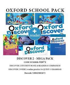 OXFORD DISCOVER 2 MEGA PACK (SB + WB (+ONLINE PRACTICE) + QUEST 1 GRAMMAR + COMPANION + READER) - 02672