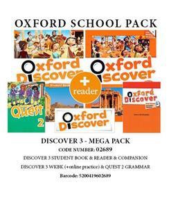 OXFORD DISCOVER 3 PACK MEGA (SB + WB (+ ONLINE PRACTICE)+ QUEST 2 GRAMMAR+ COMPANION + READER) - 02689