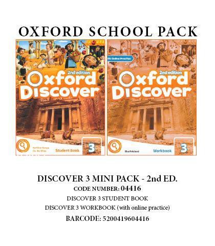 OXFORD DISCOVER 3 PACK MINI (SB + WB WITH ONLINE PRACTICE) 2ND ED
