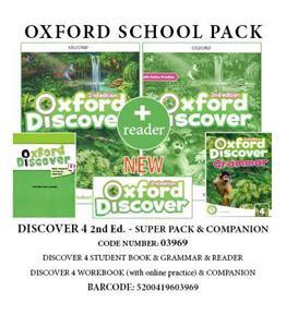 OXFORD DISCOVER 4 SUPER PACK (SB + WB WITH ONLINE PRACTICE + GRAMMAR + COMPANION + READER) - 03969 2ND ED