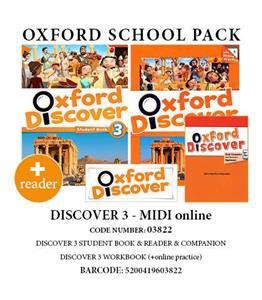 OXFORD DISCOVER 3 PACK MIDI ONLINE(SB+ WB(+ONLINE PRACTICE)+ COMPANION+ READER) - 03822