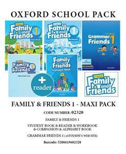 FAMILY AND FRIENDS 1 MAXI PACK (SB + WB + COMPANION + GRAMMAR FRIENDS 1 SB + WEBSITE+ READER + ALPHABET BOOK) - 02320