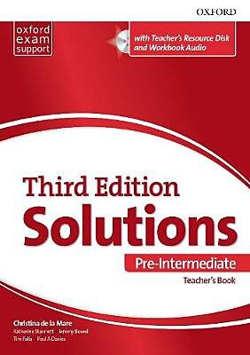 SOLUTIONS PRE-INTERMEDIATE TCHR'S (+ CD-ROM) 3RD ED