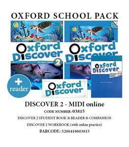 OXFORD DISCOVER 2 PACK MIDI (SB + WB (+ ONLINE) + COMPANION + READER) - 03815