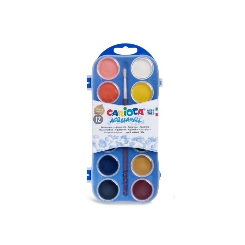 ΝΕΡΟΧΡΩΜΑΤΑ CARIOCA 12 PLASTIC CASE 42400 30mm