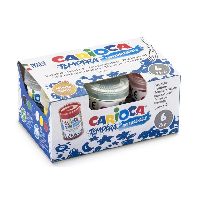 ΤΕΜΠΕΡΕΣ CARIOCA/6 25ml (35gr)