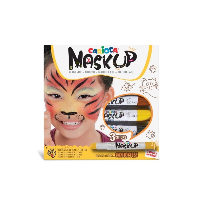 ΧΡΩΜΑΤΑ ΠΡΟΣΩΠΟΥ CARIOCA MASK UP/ 3 ANIMALS 43048