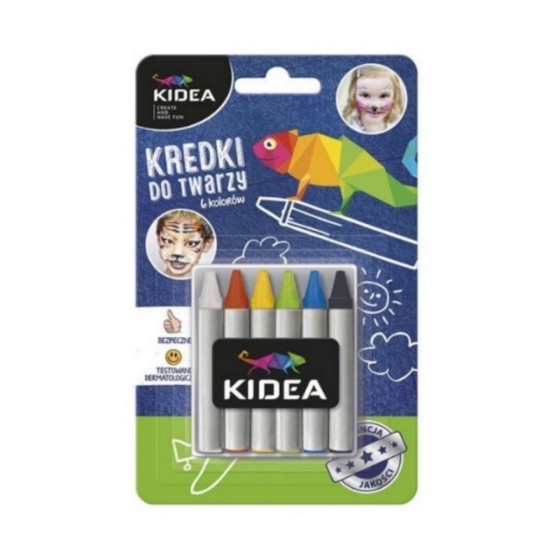 ΧΡΩΜΑΤΑ KIDEA ΠΡΟΣΩΠΟΥ 036714 6 COLORS 2,5gr