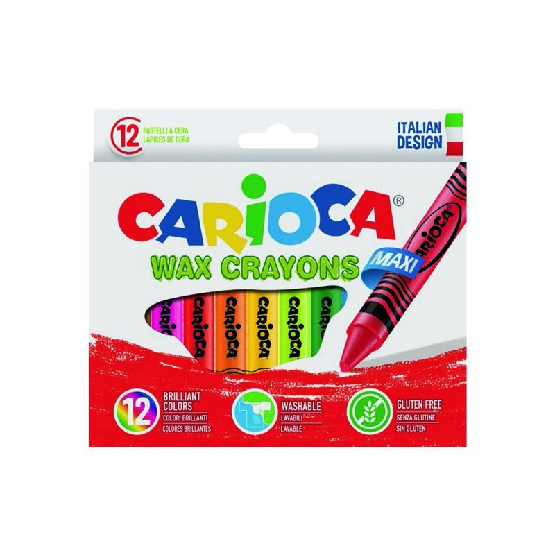 ΚΗΡΟΜΠΟΓΙΕΣ CARIOCA WAX CRAYONS 12 ΤΕΜΑΧΙΩΝ 42369