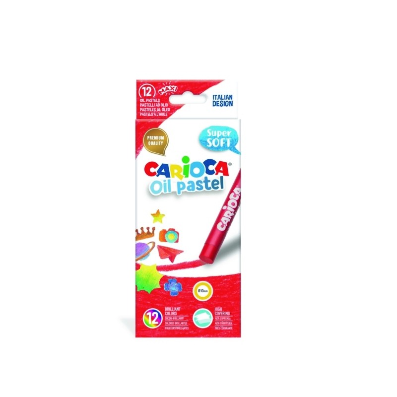 ΠΑΣΤΕΛ CARIOCA OIL PASTEL/12 ΤΕΜΑΧΙΩΝ SUPER SOFT 43277
