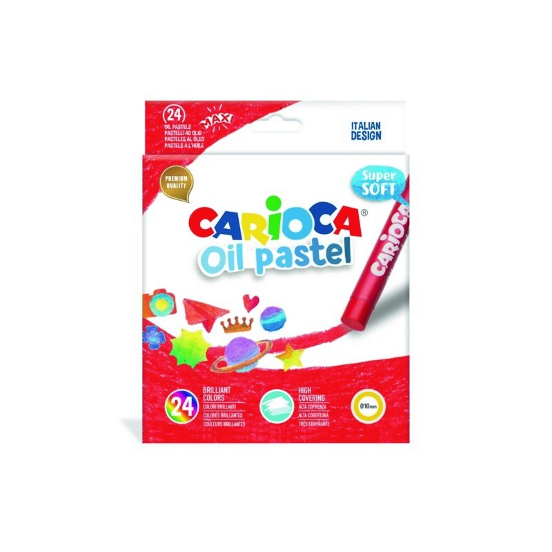 ΠΑΣΤΕΛ CARIOCA OIL PASTEL/24 ΤΕΜΑΧΙΩΝ SUPER SOFT 43278