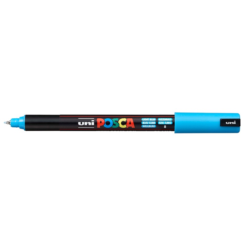 ΜΑΡΚΑΔΟΡΟΙ UNI POSCA  PC-1MR EXTRA FINE LIGHT BLUE