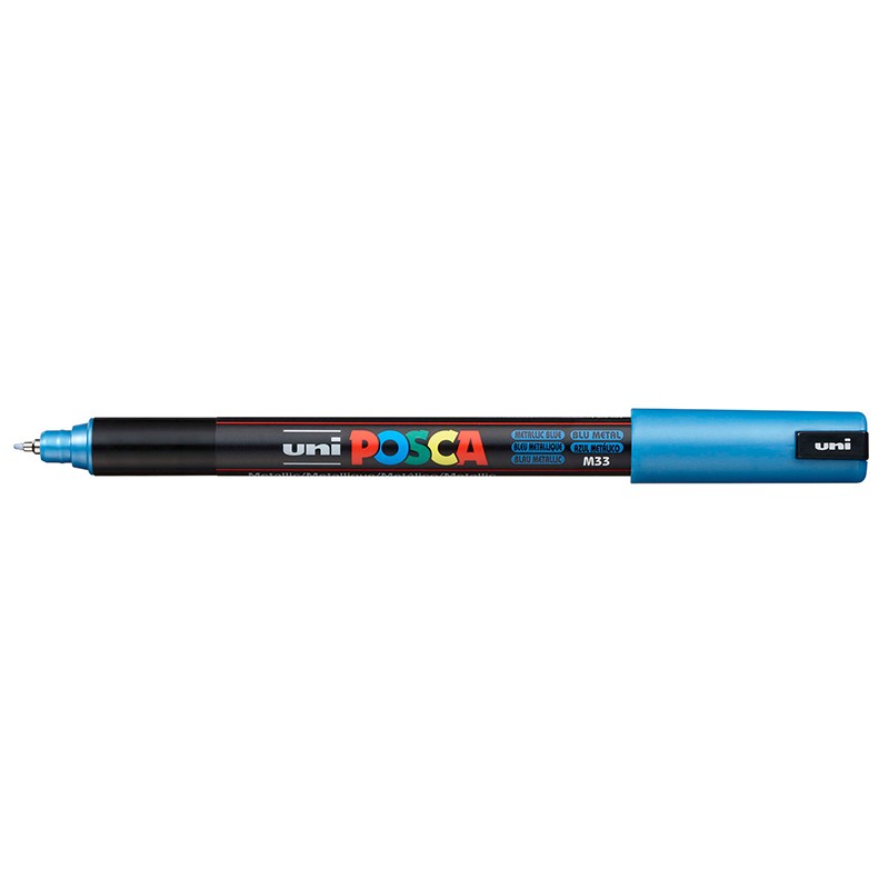 ΜΑΡΚΑΔΟΡΟΙ UNI POSCA  PC-1MR EXTRA FINE METALLIC BLUE