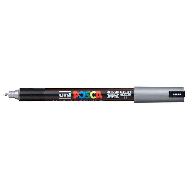 ΜΑΡΚΑΔΟΡΟΙ UNI POSCA  PC-1MR EXTRA FINE SILVER
